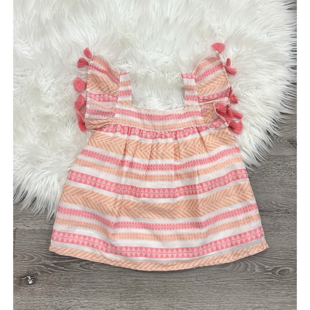 Shabby Chic Girls Tassle Designed Tank‎ For Girls Size 7/8 NWT